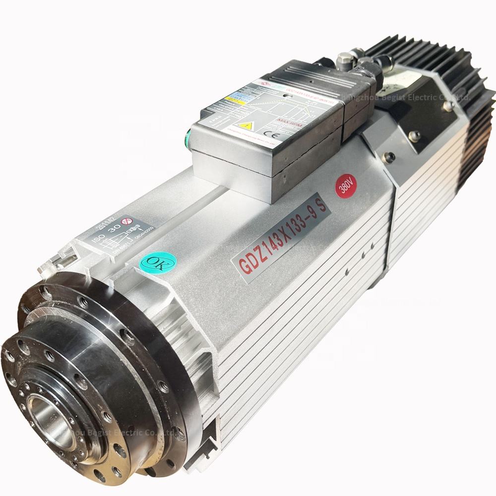 CS Factory Price 9kw GDZ143X133-9S ISO30 Milling Machine Spindle Atc Spindle Motor for Cnc Router Machine