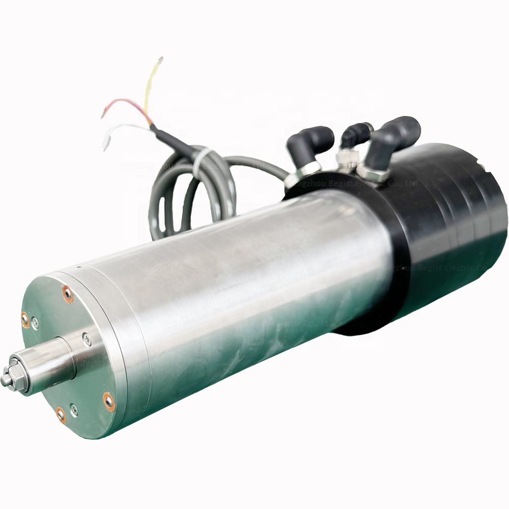 ATC Spindle Motor with Water Spray 1.8kW 220V 62mm 60000RPM Pneumatic Tool Change for Metal Mold Engraving Robotic Polishing