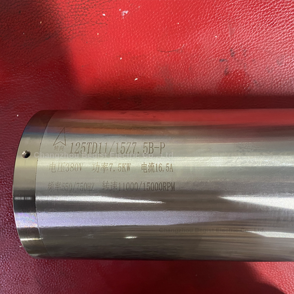 ATC Spindle Motor 7.5kw BT40 380V Water Cooling Automatic Tool Changer Drilling 15000RPM Inverter Drive Metal Cutting