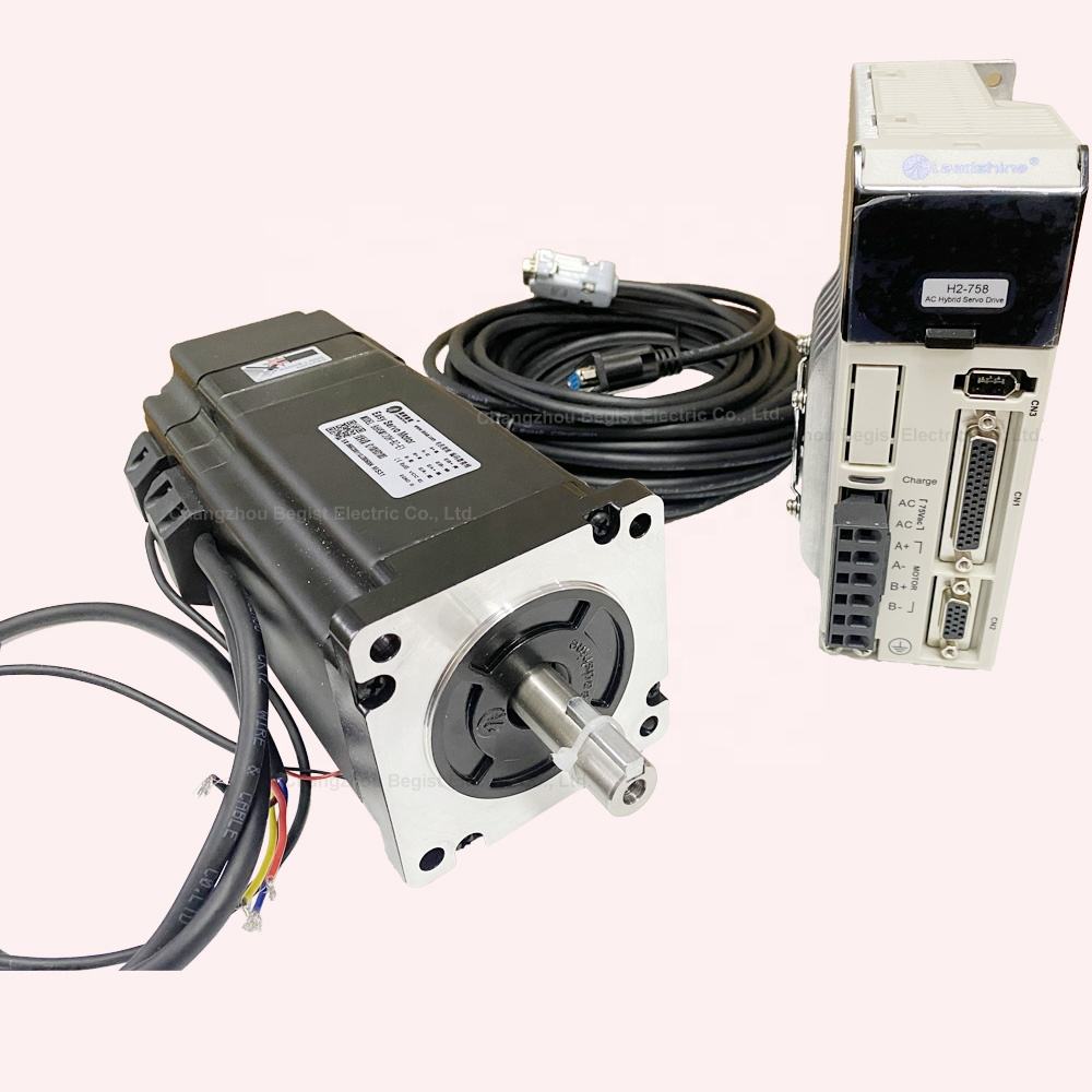 Leadshine CNC Router Hybrid 220V Servo Drive H2-758 Nema34 AC Motor Kit 86hsm80-E1 8nm 86hsm85-E1 8.5nm 86hsm120-E1 Three-Phase