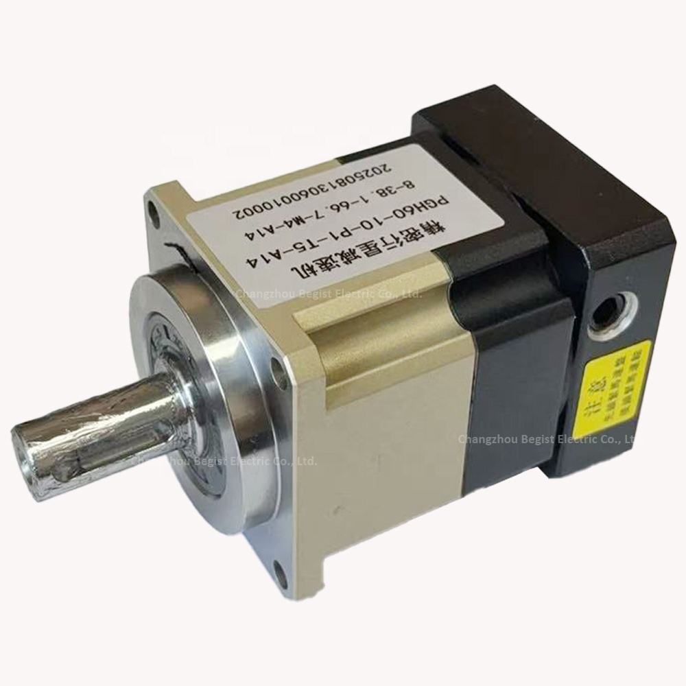 Nema 23 60HS Helical Planetary Gearbox 10:1 Speed Reducer with PGH Series for 8mm 14mm Shaft for Nema23 Servo Motor