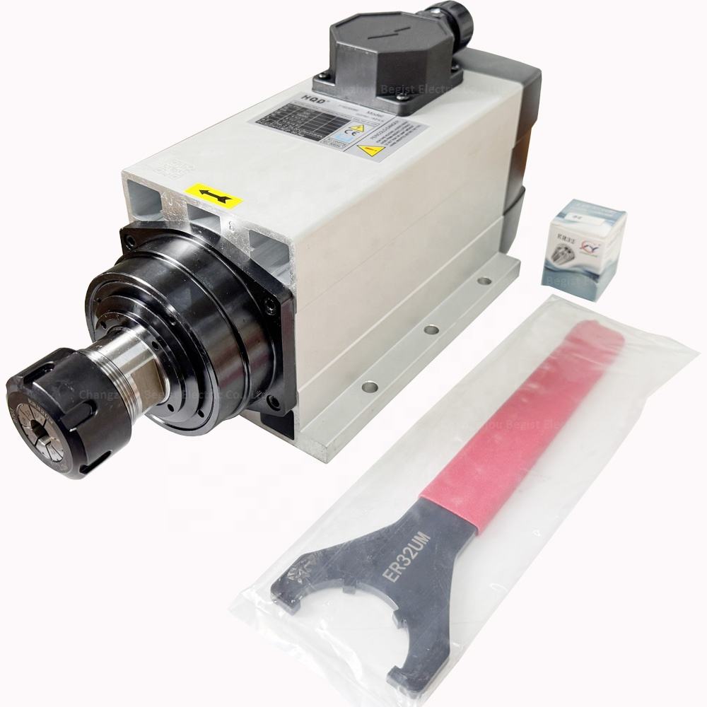 HQD GDF60-18Z/4.5 4.5 Kw Spindle Motor ER32 Air Cooling 380v 220v 300hz 18000 RPM 2.39NM Torque
