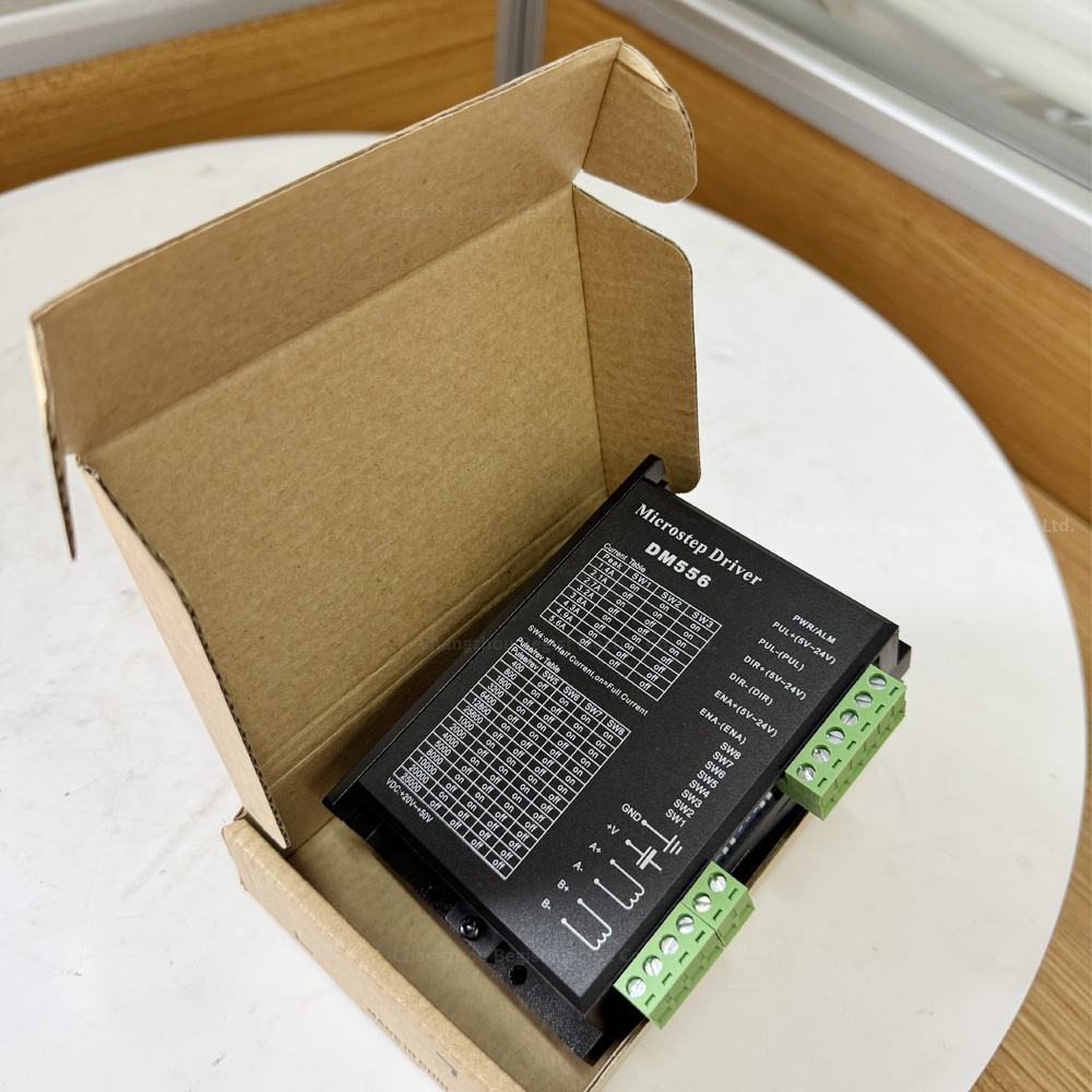 Begist DM556 2-Phase Stepper Motor Controller 20-50V DC 1.0-4.2A NEMA17/NEMA23 Compatible 100W IP20 42/57 Size Motors