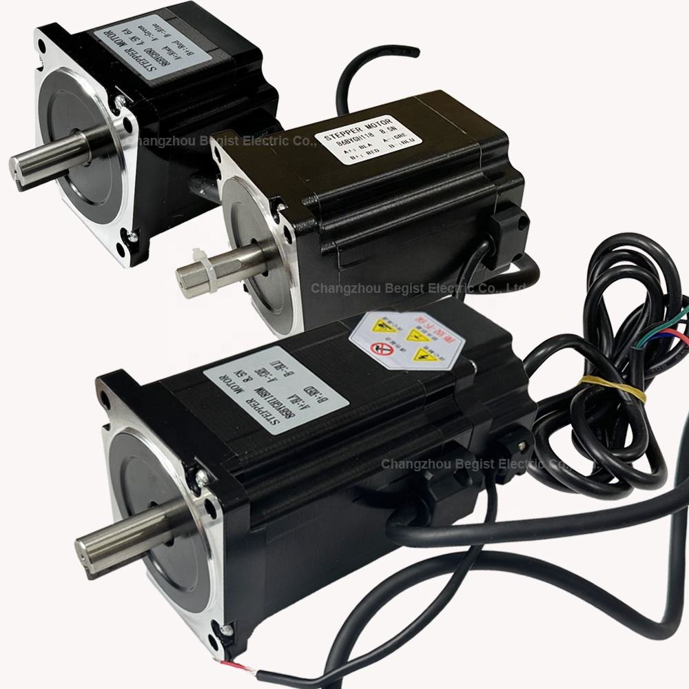 86 Hybrid Two-Phase Nema 34 Stepper Motor with Brake High Torque 4.5N/6.5N/8.5N/12N 86 Motor