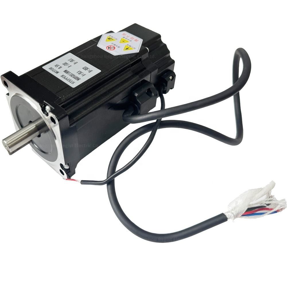 Nema 34 Hybrid 6.0A 8.5N.m Open Loop Brake Stepper Motor 48V DC DM860H Driver for CNC Engraving Milling Machine