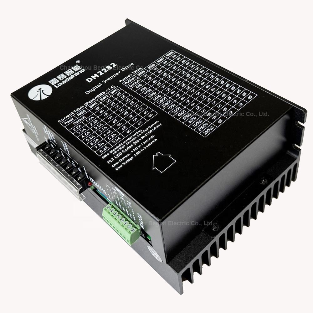 High Performance Digital Stepper Driver Leadshine DM2282 2-Phase Motor 80-230VAC Input Voltage Max 8.2A Output Current